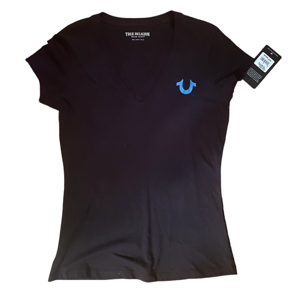 NWT True Religion Women's V Neck Tee Size S